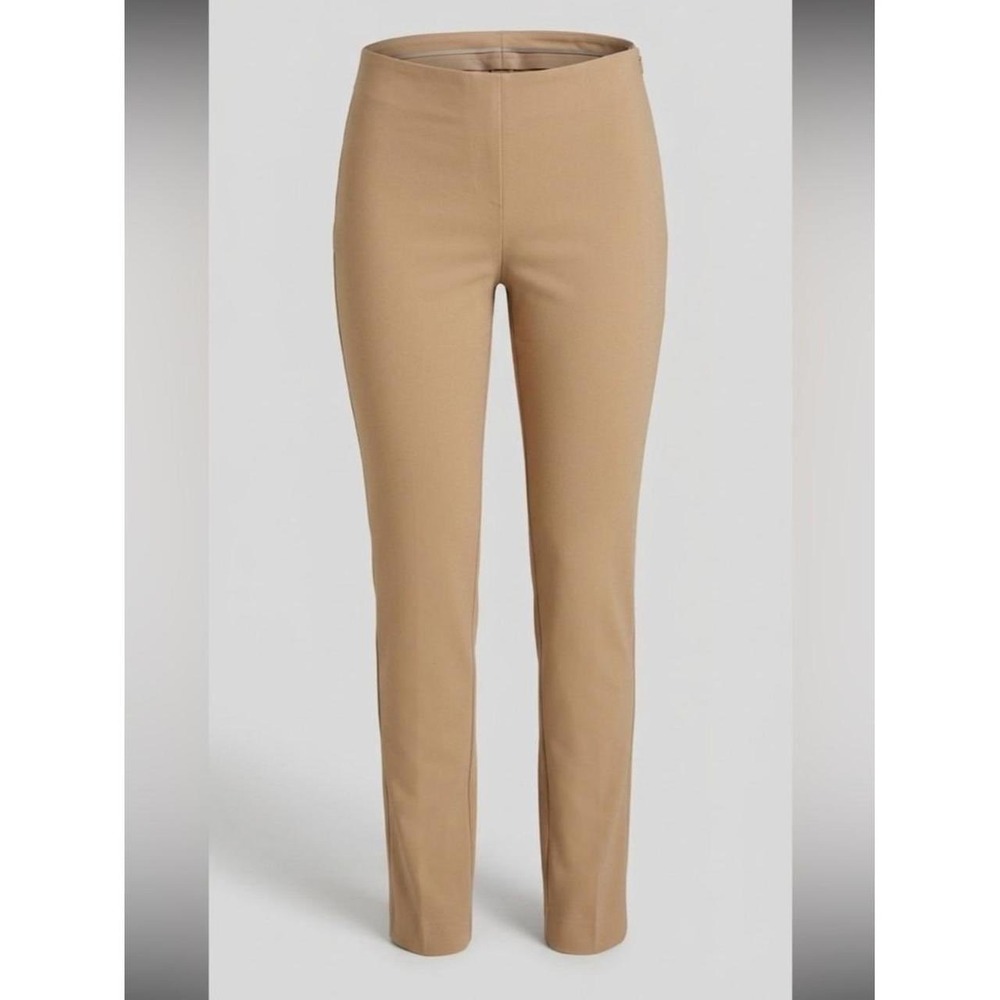 White House Black Market Perfect Form Pants Slim Ankle Womens 6R Tan PreLoved